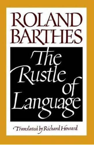 The Rustle of Language book cover by Roland Barthes