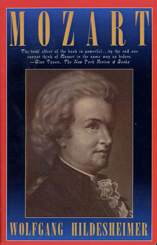 Mozart book cover by Wolfgang Hildesheimer