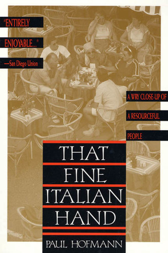That Fine Italian Hand book cover by Paul Hofmann
