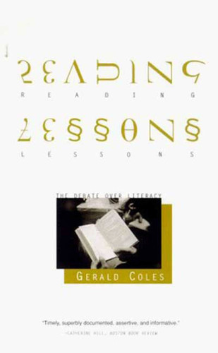 Reading Lessons: The Debate over Literacy book cover by Gerald Coles