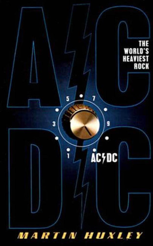 AC/DC: The World's Heaviest rock book cover by Martin Huxley