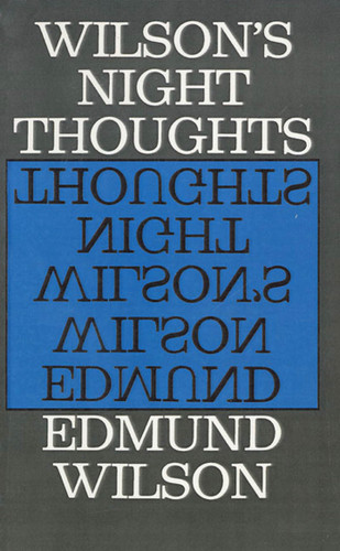 Wilson's Night Thoughts book cover by Edmund Wilson