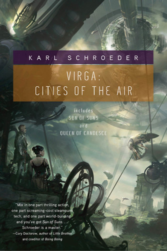 Virga: Cities of the Air: Sun of Suns and Queen of Candesce (Virga) book cover by Karl Schroeder