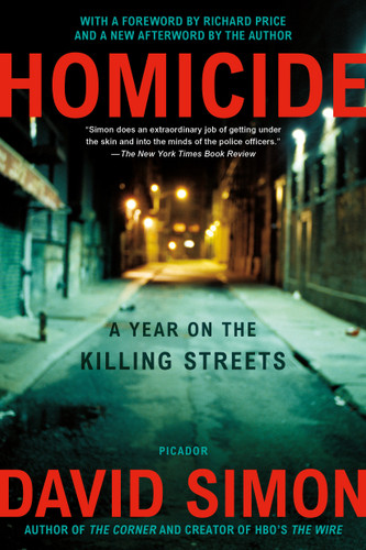 Homicide: A Year on the Killing Streets book cover by David Simon