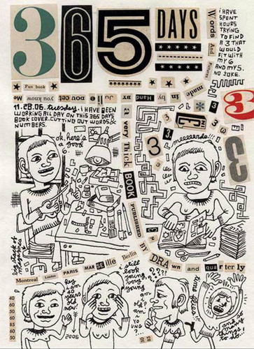 365 Days: A Diary by Julie Doucet book cover by Julie Doucet
