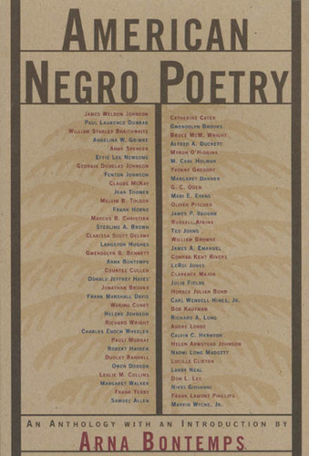 American Negro Poetry: An Anthology book cover by 