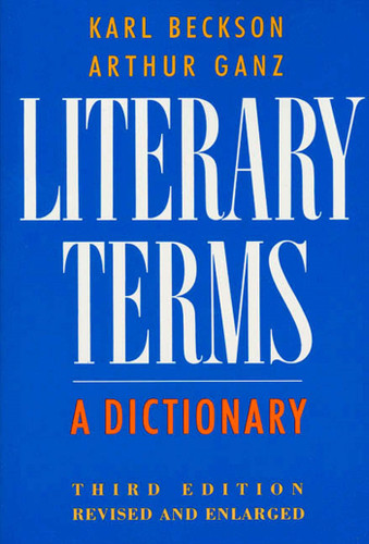 Literary Terms: A Dictionary book cover by Karl Beckson, Arthur Ganz