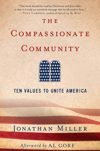 The Compassionate Community: Ten Values to Unite America book cover by Jonathan Miller