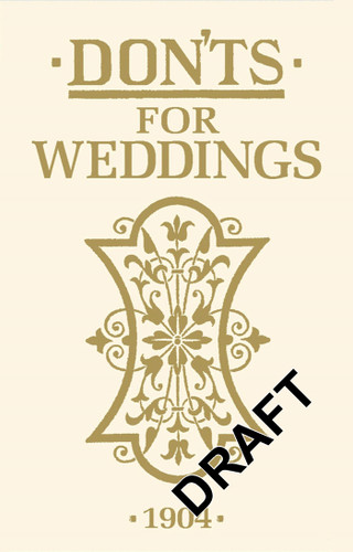 Don'ts for Weddings (Don'ts) book cover by 