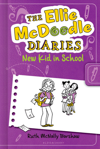 The Ellie McDoodle Diaries 4: New Kid in School book cover by Ruth McNally Barshaw