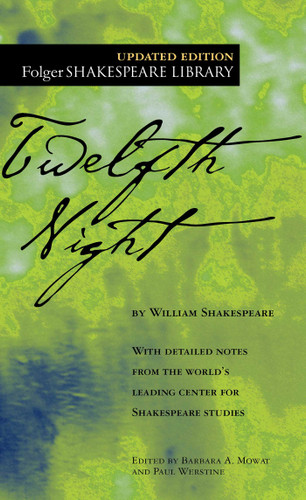 Twelfth Night (Folger Shakespeare Library) book cover by William Shakespeare
