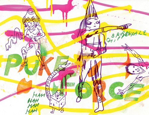 Puke Force book cover by Brian Chippendale