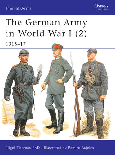 The German Army in World War I (2): 1915–17 (Men-at-Arms #407) book cover by Nigel Thomas