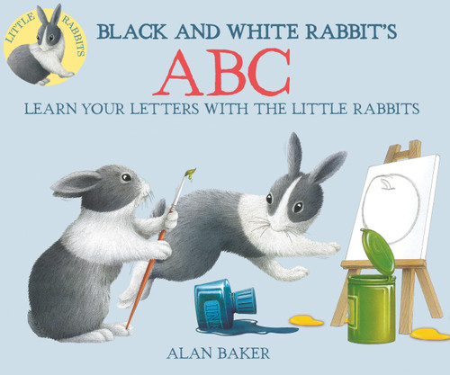 Black and White Rabbit's ABC (Little Rabbit Books) book cover by Alan Baker