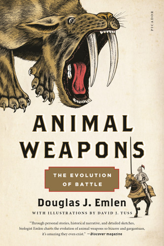 Animal Weapons: The Evolution of Battle book cover by Douglas J. Emlen