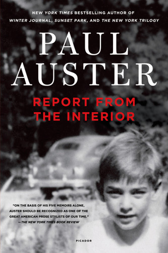Report from the Interior book cover by Paul Auster