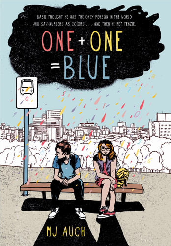 One Plus One Equals Blue book cover by MJ Auch