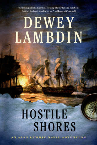 Hostile Shores: An Alan Lewrie Naval Adventure (Alan Lewrie Naval Adventures #19) book cover by Dewey Lambdin