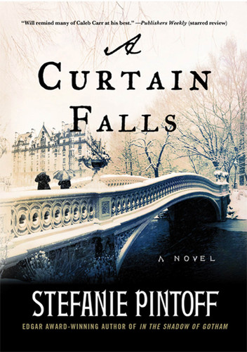 A Curtain Falls: A Novel (Detective Simon Ziele #2) book cover by Stefanie Pintoff