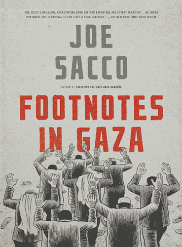 Footnotes in Gaza book cover by Joe Sacco