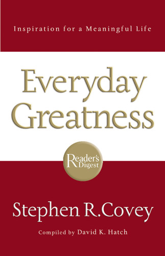Everyday Greatness: Inspiration for a Meaningful Life book cover by Stephen R. Covey