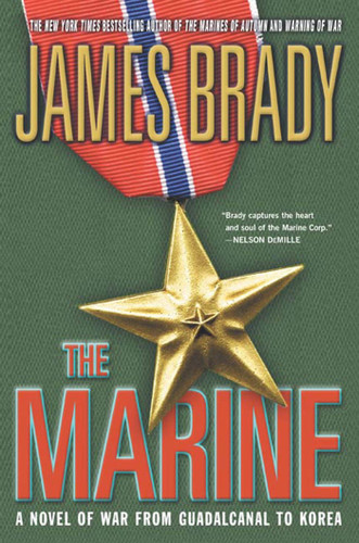 The Marine: A Novel of War from Guadalcanal to Korea book cover by James Brady