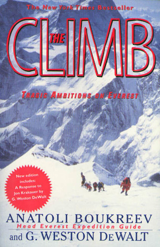The Climb: Tragic Ambitions on Everest book cover by Anatoli Boukreev, G. Weston DeWalt