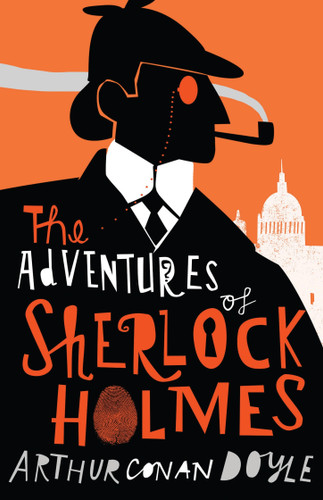 The Adventures of Sherlock Holmes (Alma Junior Classics) book cover by Sir Arthur Conan Doyle