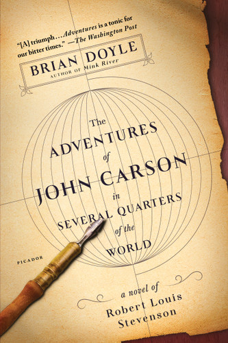 The Adventures of John Carson in Several Quarters of the World: A Novel of Robert Louis Stevenson book cover by Brian Doyle