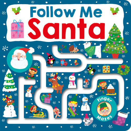 Follow Me Maze Books: Santa (Follow Me Maze Books) book cover by Roger Priddy