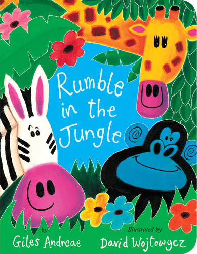 Rumble in the Jungle book cover by Giles Andreae