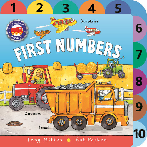 Amazing Machines: First Numbers (Amazing Machines) book cover by Tony Mitton