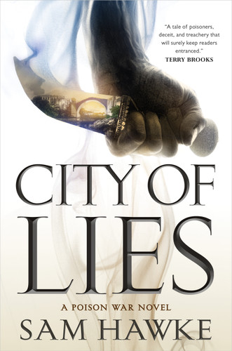 City of Lies: A Poison War Novel book cover by Sam Hawke