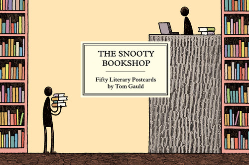 The Snooty Bookshop: Fifty Literary Postcards by Tom Gauld book cover by Tom Gauld