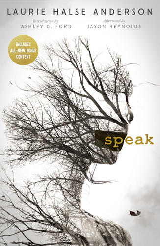 Speak 20th Anniversary Edition book cover by Laurie Halse Anderson