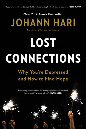 Lost Connections book cover by Johann Hari