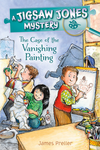 Jigsaw Jones: The Case of the Vanishing Painting (Jigsaw Jones Mysteries) book cover by James Preller