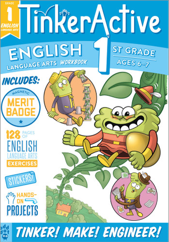 TinkerActive Workbooks: 1st Grade English Language Arts (TinkerActive Workbooks) book cover by Megan Hewes Butler, Odd Dot