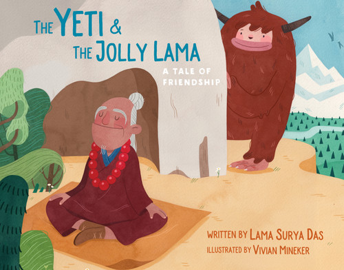 The Yeti and the Jolly Lama: A Tale of Friendship book cover by Surya Das