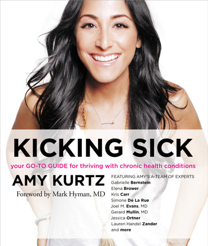 Kicking Sick: Your Go-To Guide for Thriving with Chronic Health Conditions book cover by Amy Kurtz