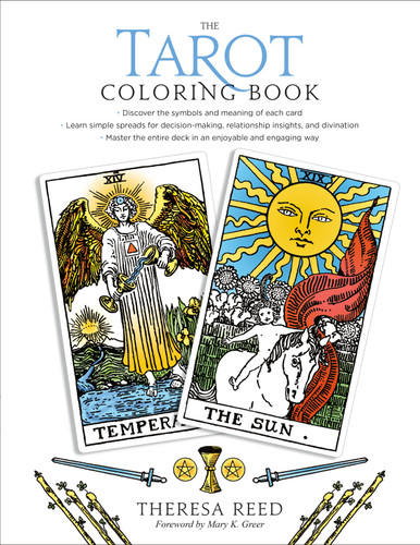 The Tarot Coloring Book book cover by Theresa Reed