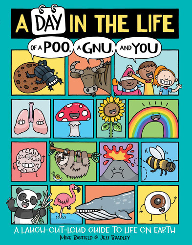 A Day in the Life of a Poo, a Gnu, and You book cover by Mike Barfield
