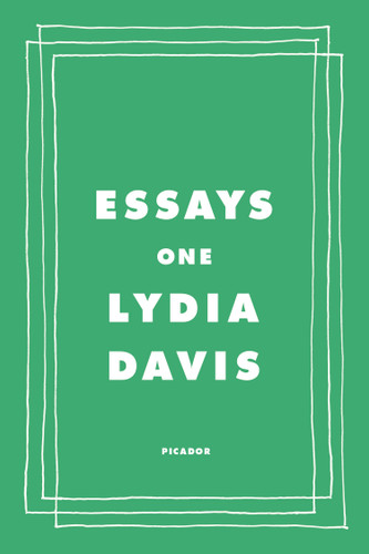 Essays One book cover by Lydia Davis