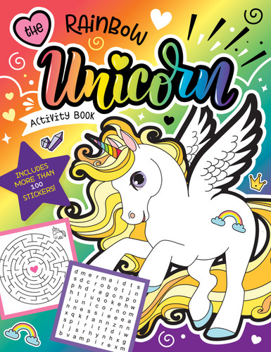 The Rainbow Unicorn Activity Book: Magical Games for Kids with Stickers! book cover by Glenda Horne