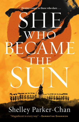 She Who Became the Sun book cover by Shelley Parker-Chan