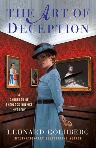 The Art of Deception: A Daughter of Sherlock Holmes Mystery book cover by Leonard Goldberg