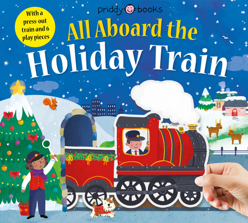 Slide Through: All Aboard the Holiday Train (Slide Through) book cover by Roger Priddy