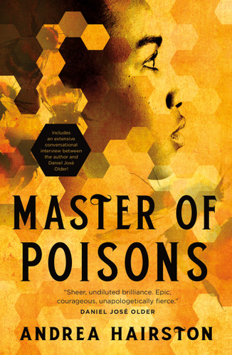 Master of Poisons book cover by Andrea Hairston