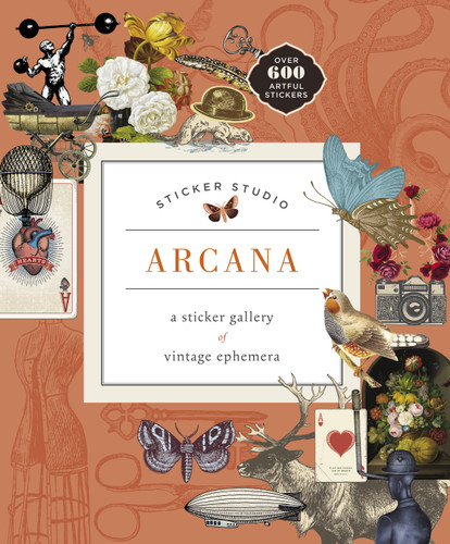 Sticker Studio: Arcana: A Sticker Gallery of Vintage Ephemera (Sticker Studio) book cover by Chloe Standish