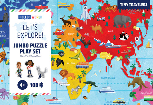 Tiny Travelers Jumbo Puzzle Play Set: Let's Explore! (Tiny Travelers) book cover by 